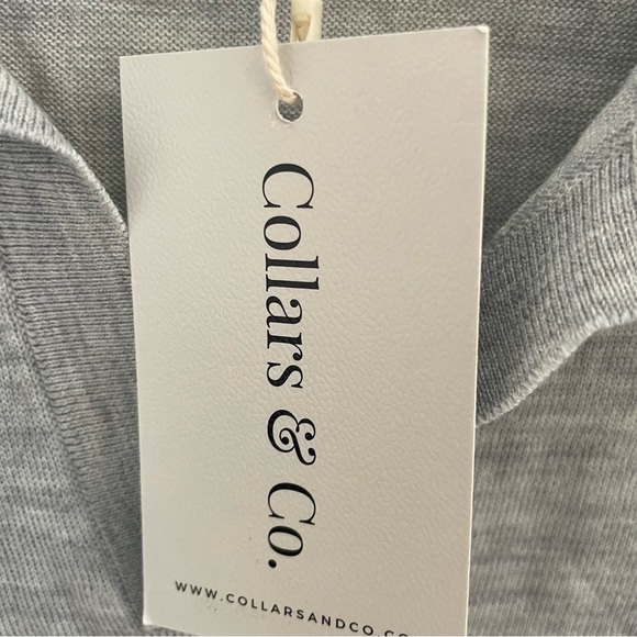 NEW Collars & Co Gray Bellagio Buttonless Short Sleeve
Merino Polo Extra Large - Picture 5 of 7